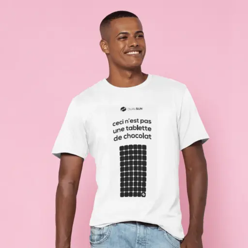 [221124340] T-shirt XL - "Ceci n'est pas une plaquette de chocolat"
