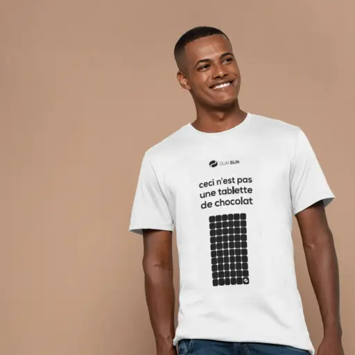 [221124341] T-shirt L - DualSun Plaquette de chocolat